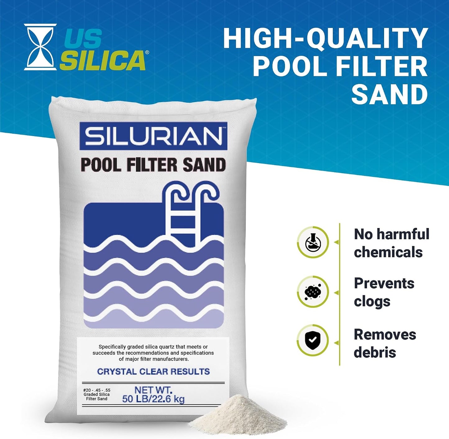 2 Filtros Angular Silica Grado 20 para Piscina