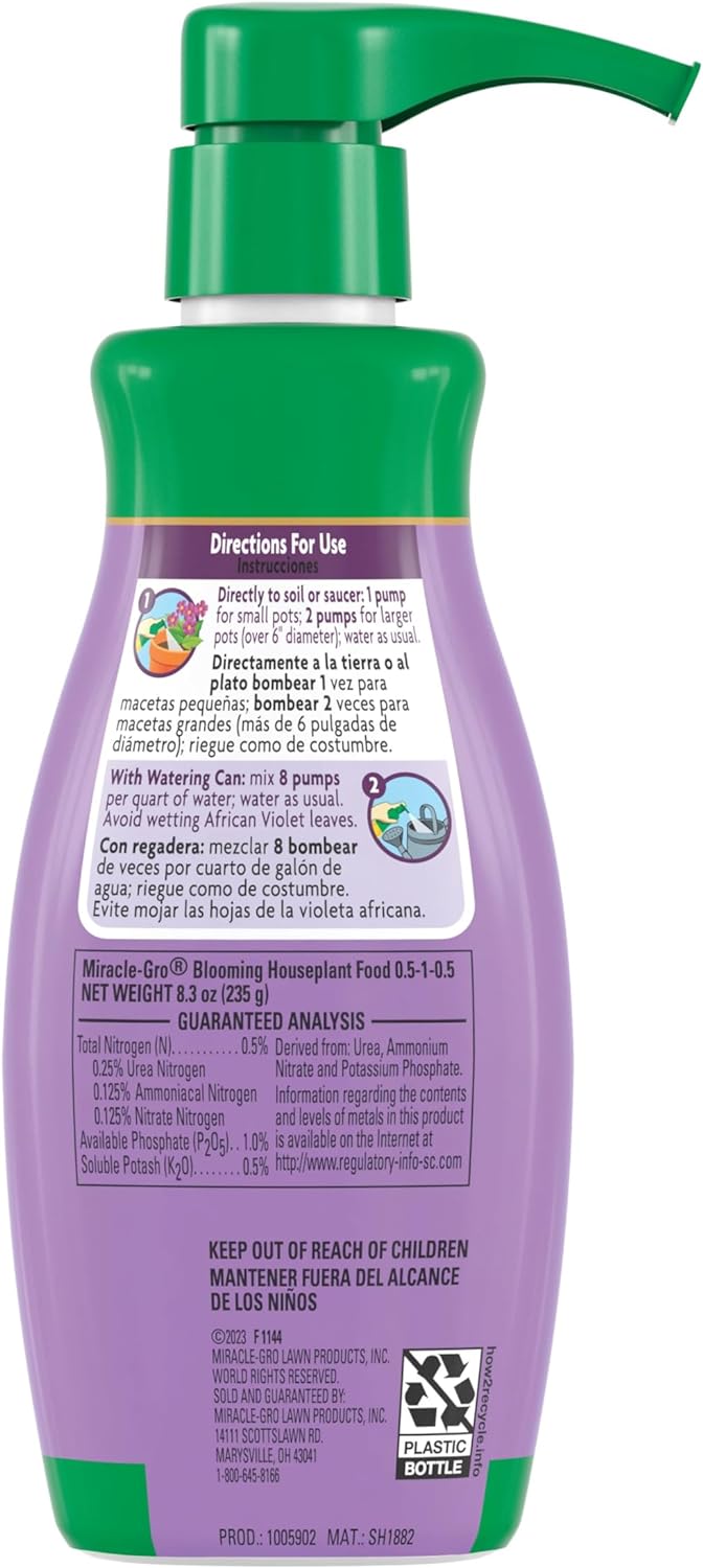 Fertilizante para plantas de interior 8oz