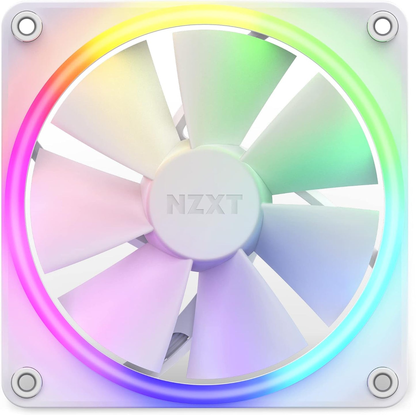Ventilador Aer F120 RGB blanco de alto rendimiento