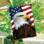 Bandera patriótica casa del águila americana