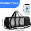 Bolsa buceo malla con funda impermeable y correa