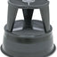 Taburete acero 2 pasos 300lb color negro