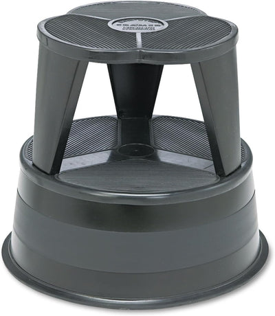 Taburete acero 2 pasos 300lb color negro