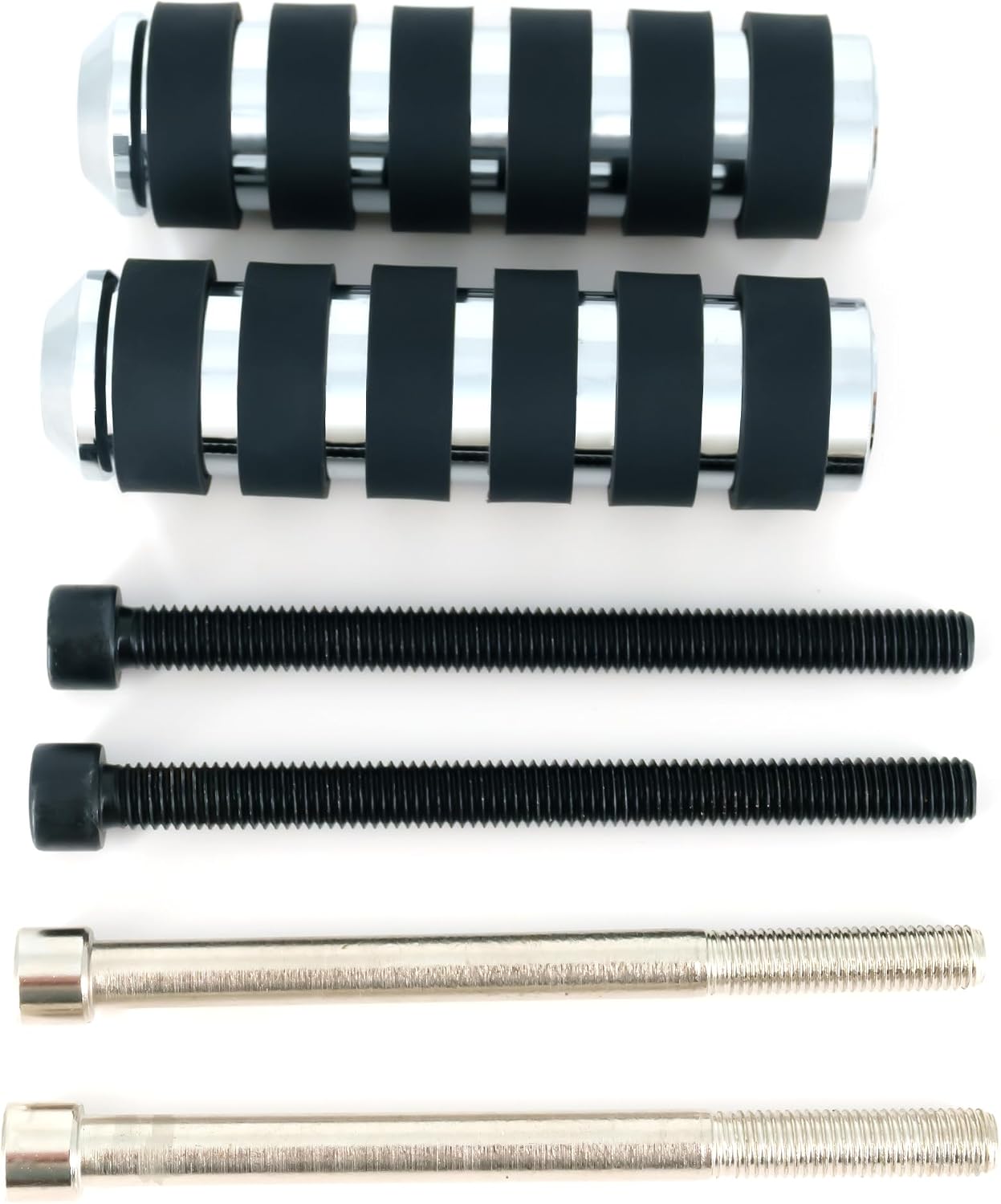 Estribos extendidos 3.8" para Harley Softail Dyna cromado