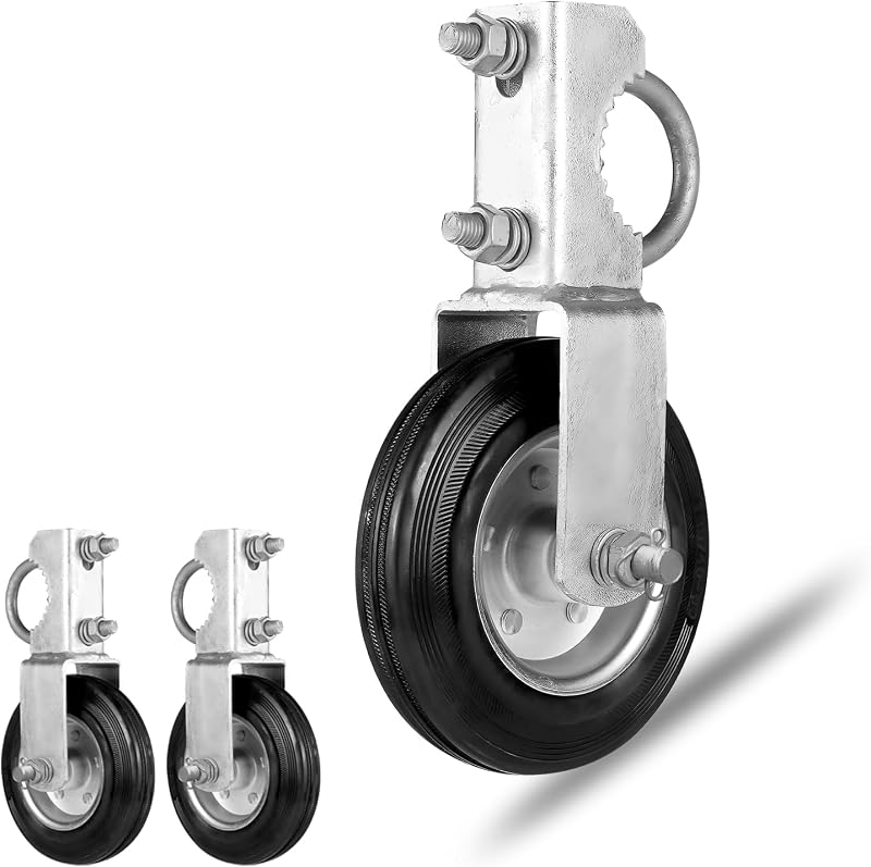 2 Ruedas puerta 6" soporte marco 1-5/8 a 2"