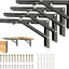 Soportes estante plegables 18" 4 Pzas pared ahorran espacio