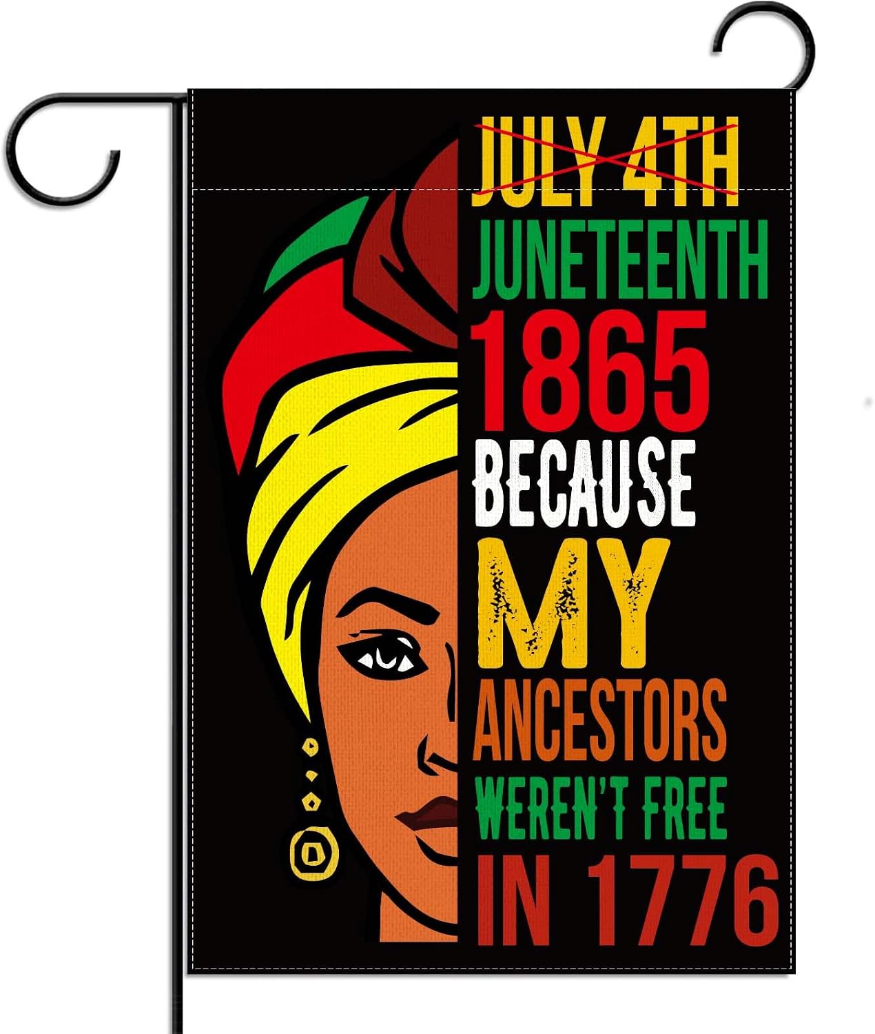 Bandera jardín Juneteenth 12.5x18"