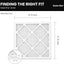 Filtro aire MERV 13 14x14x1 paquete 4 reemplazo HVAC horno