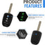 2 Pzas Funda Fibra Carbono Silicona Comp Honda Accord Civic