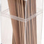 Recipiente plástico transparente 2.75x2.625x5.75" set 4