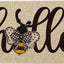 Felpudo Hello Bee decoración hogar 17x29"