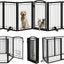 Puerta para perros y gatos metal plegable 32" de alto