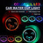 Portavasos con luces LED para auto USB 7 colores