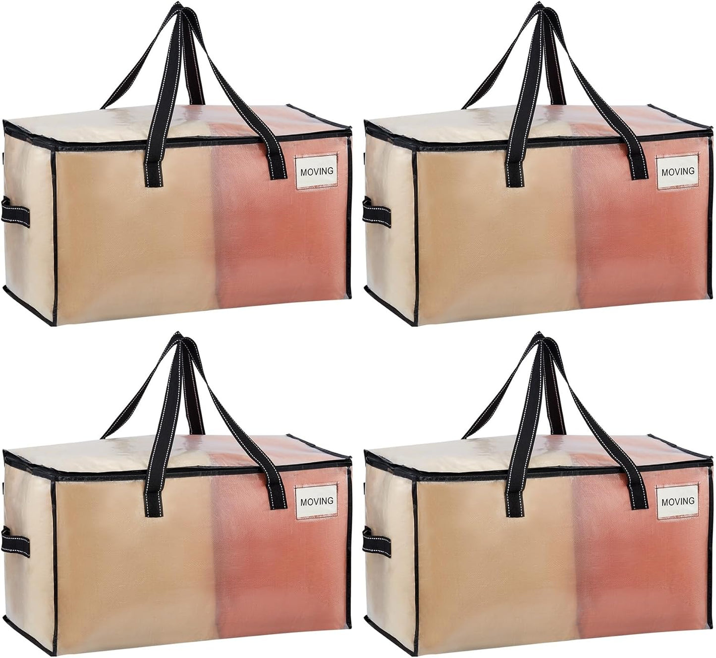 Bolsas mudanza transparentes abiertas pack 4