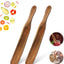 2 Pzas Spurtle de Madera para Masa Madre Cocina