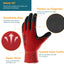 Guantes jardinería 2 pares goma transpirables talla grande negro