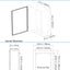 Caja eléctrica impermeable 20x12x10'' aire libre cerradura