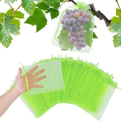 20 Bolsas Malla Reutilizables 6x10pulg para Frutas Verduras