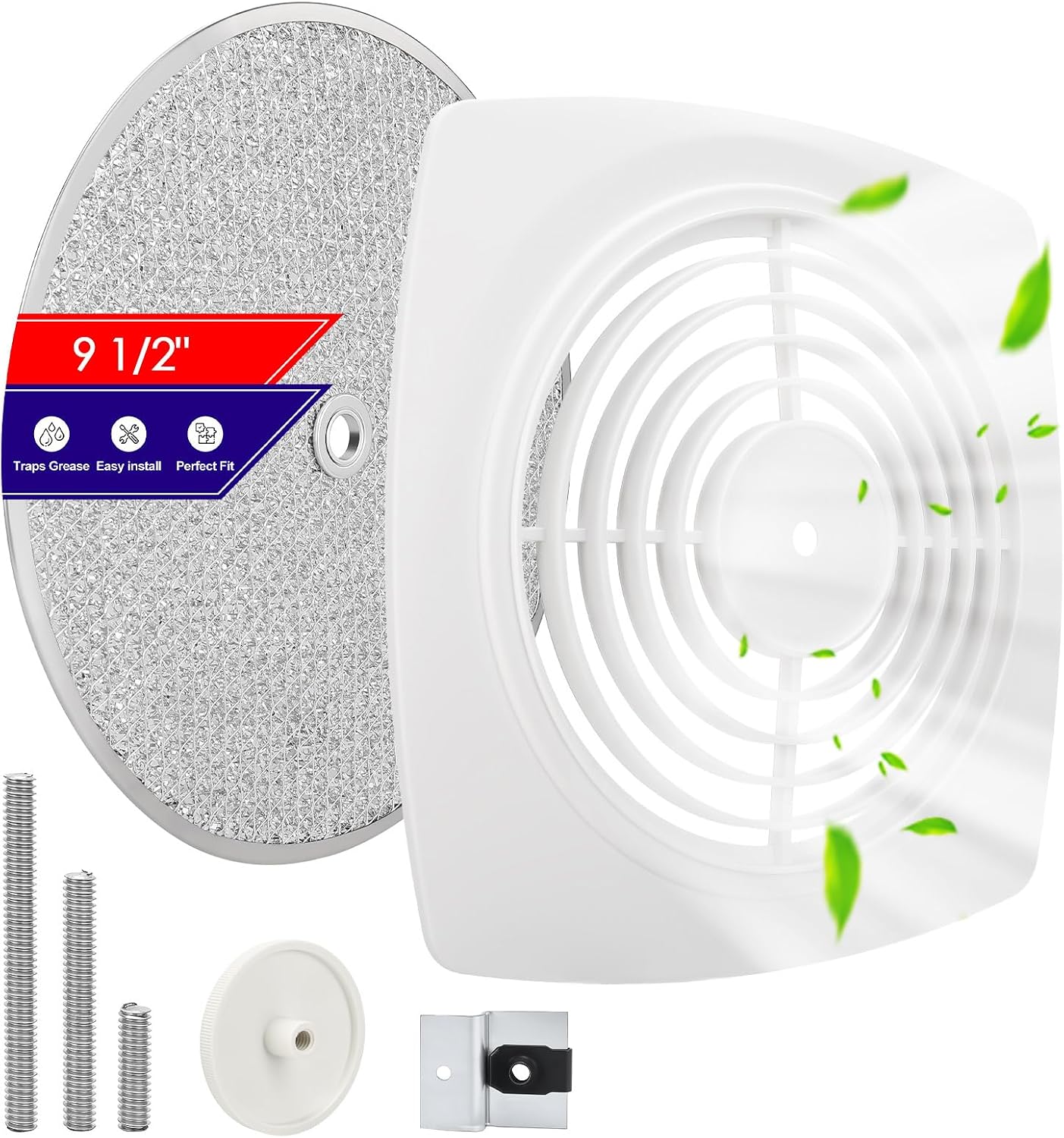 Reemplazo cubierta ventilador escape baño cocina 11-1/2pulg