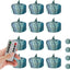 Velas té LED grises sin llama control remoto pack 12