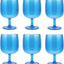 Vasos acrílicos apilables 12oz set 6 color azul