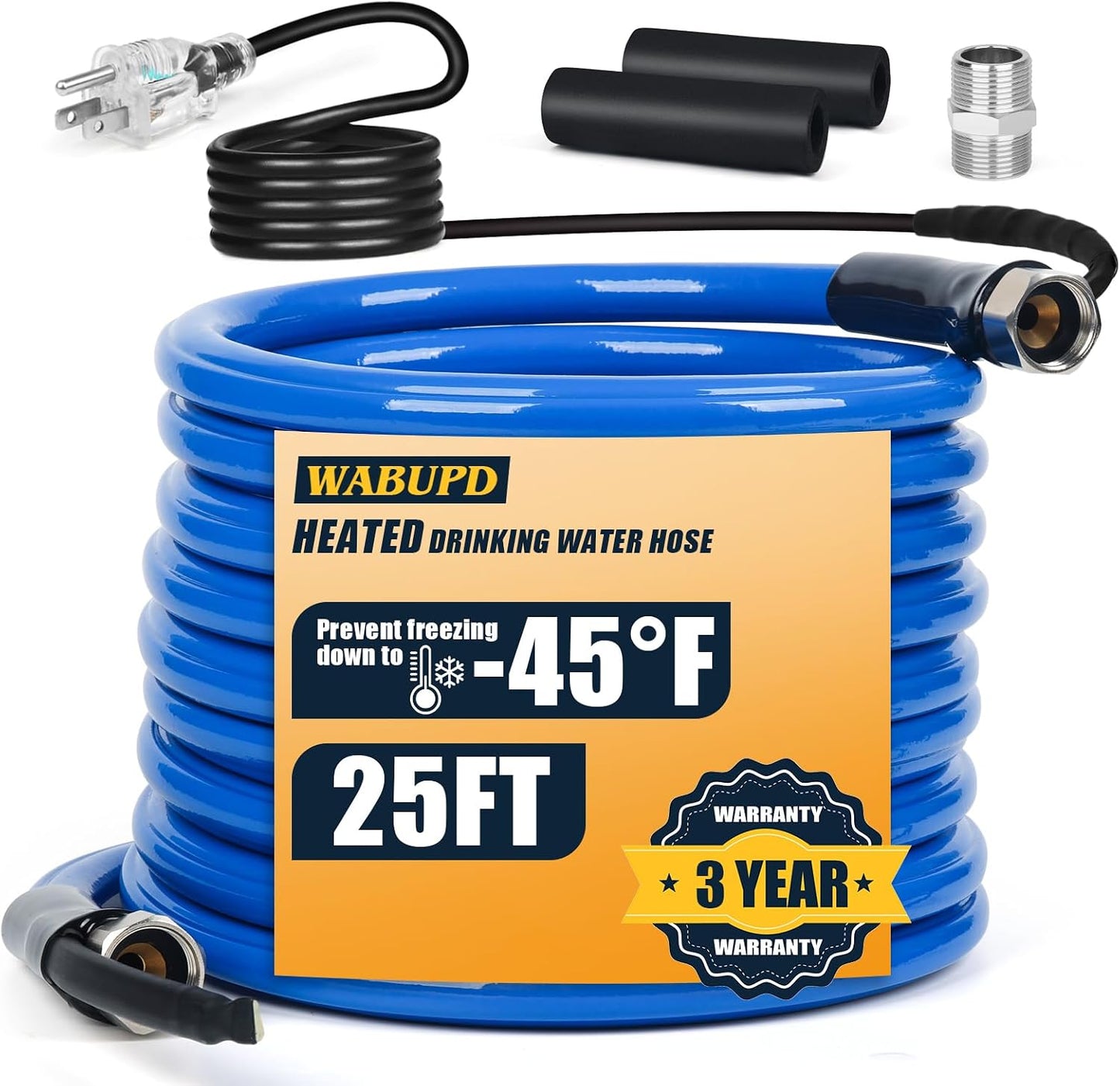 Manguera agua caliente RV 25ft anticongelante -47°F