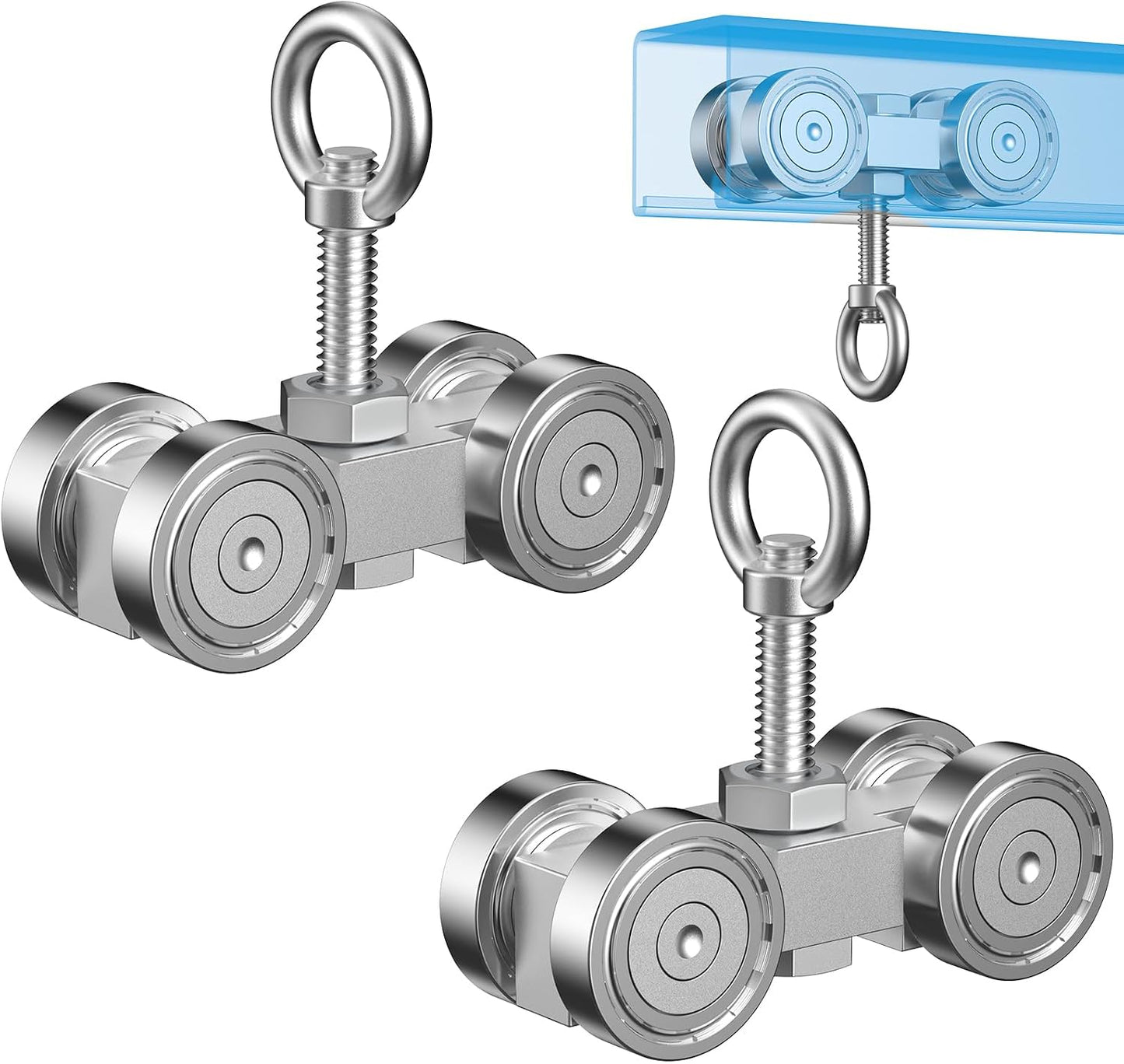 Carro 4 ruedas perno M10 para canales Unistrut 1-5/8 pulg