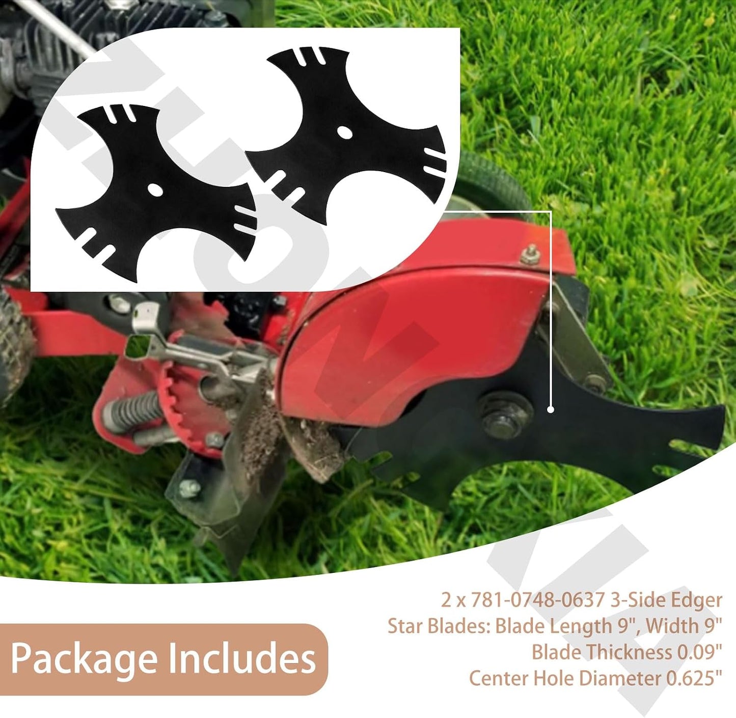 Protector cuchilla bordeadora con 2 cuchillas 781-0748-0637