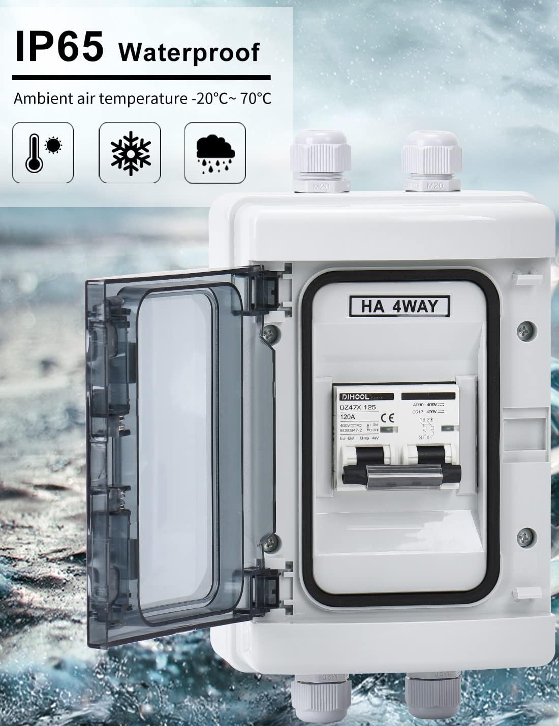 Disyuntor CC 120A para panel solar 400V