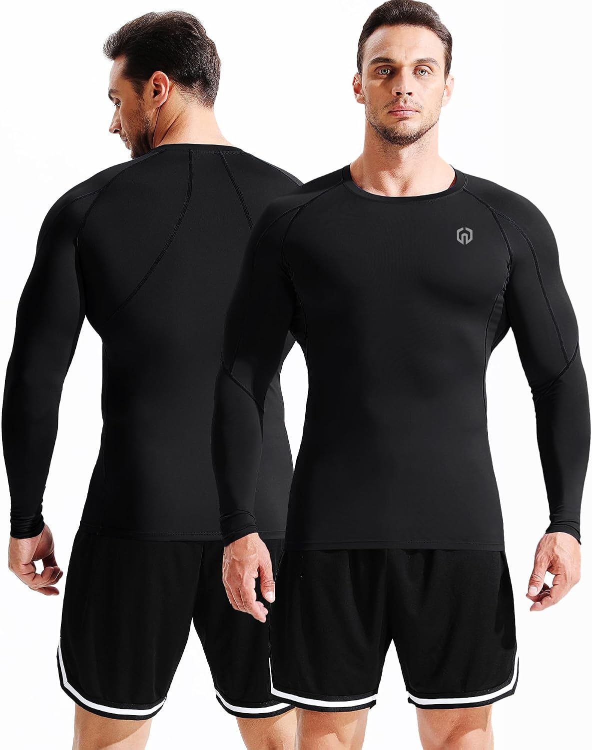 Camisa compresión manga larga hombre para correr