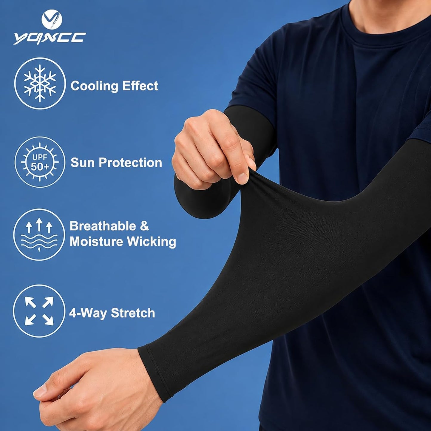 6 Pzas Mangas Protección UV Deportivas