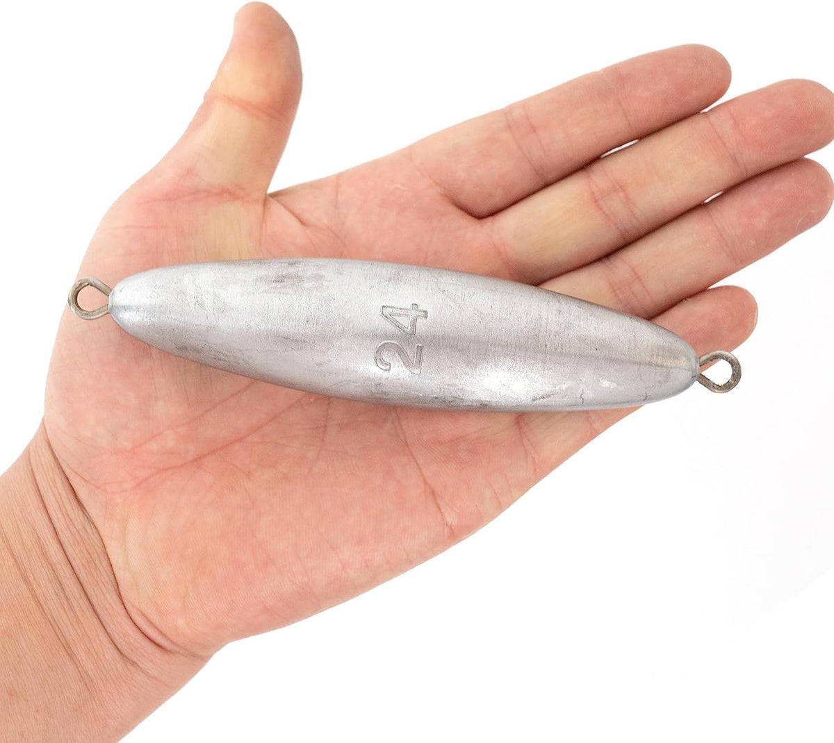 Plomada torpedo alambre para pesca salada 2-48oz