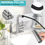 Grifo lavabo rociador 4 modos níquel cepillado