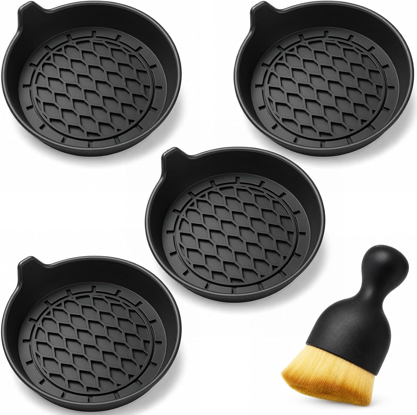 Portavasos auto 4 pzas antideslizantes negro