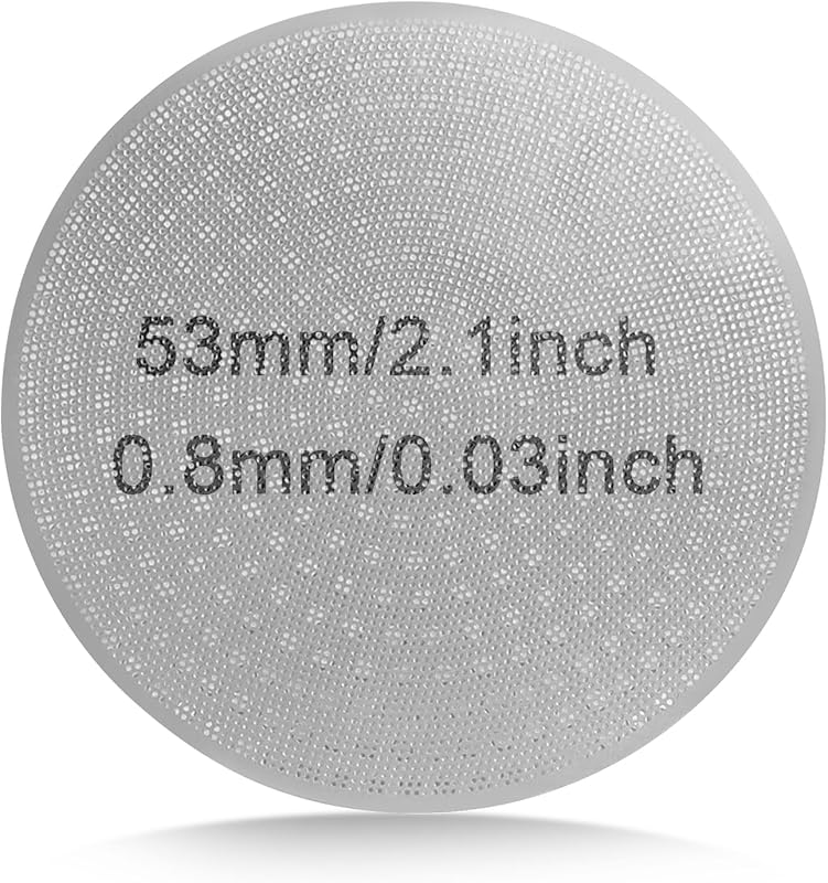 2 Pzas Filtro Espresso Metal Reutiliz. 2.087pulg