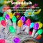 Guirnalda luces Pascua 50 LED 17pies multicolor enchufable