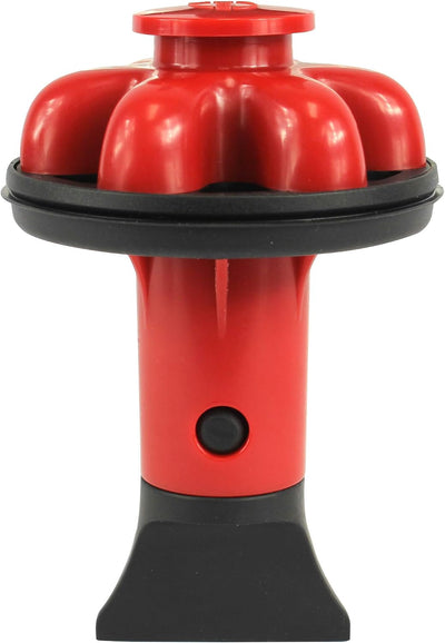 Filtro y tapón de basura fregadero cocina con raspador rojo
