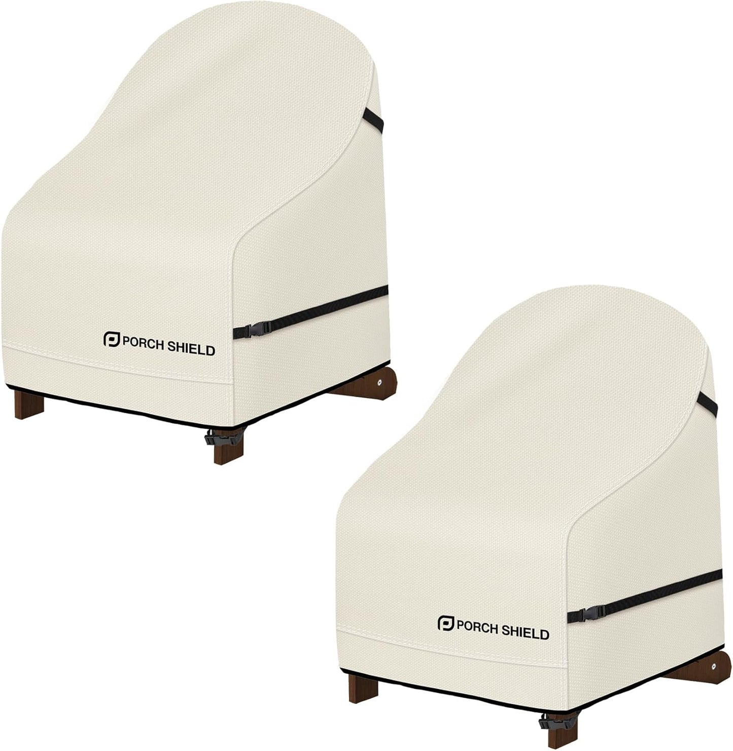 2 Pzas Fundas Impermeables Silla Adirondack 28x30x36pulg Beige