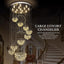 Candelabro vestíbulo lámpara cristal gota lluvia
