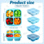 Set 12 Recipientes Bento 4 Comp Reutiliz. Apilables