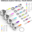 Juego tazas y cucharas medidoras acero inox 6 pzas