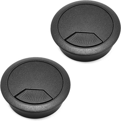 2 Ojales escritorio 2" color negro para cables flexibles