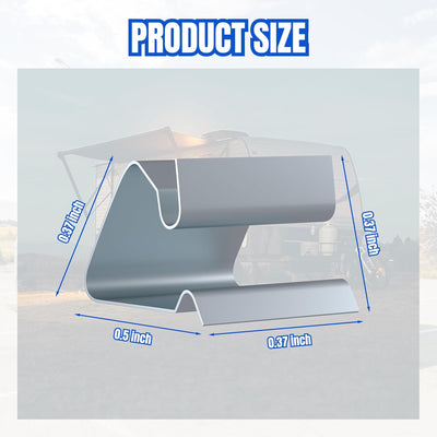 Clips acero inox para ventanas RV puerta garage 10 Uds