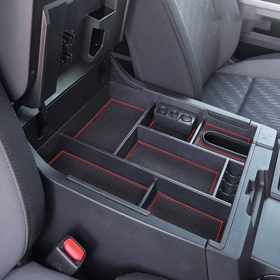 Bandeja organizadora consola Toyota Tundra 14-21 rojo