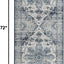 Alfombra área 2x6ft tribal envejecida antiderrap retro