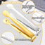 12 Pzas Pinzas Acero Inox 4.3pulg para Aperitivos y Hielo