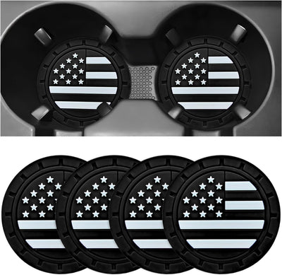 4 Posavasos Coche Bandera EE.UU. Antiderrap 2.75pulg
