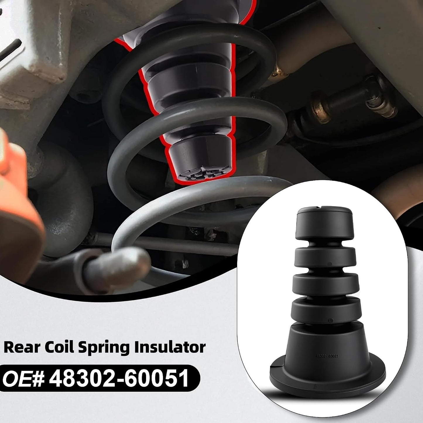 Aislador resorte trasero Toyota 4Runner 98-02
