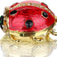 Caja joyas con animales metal esmalte bisagras