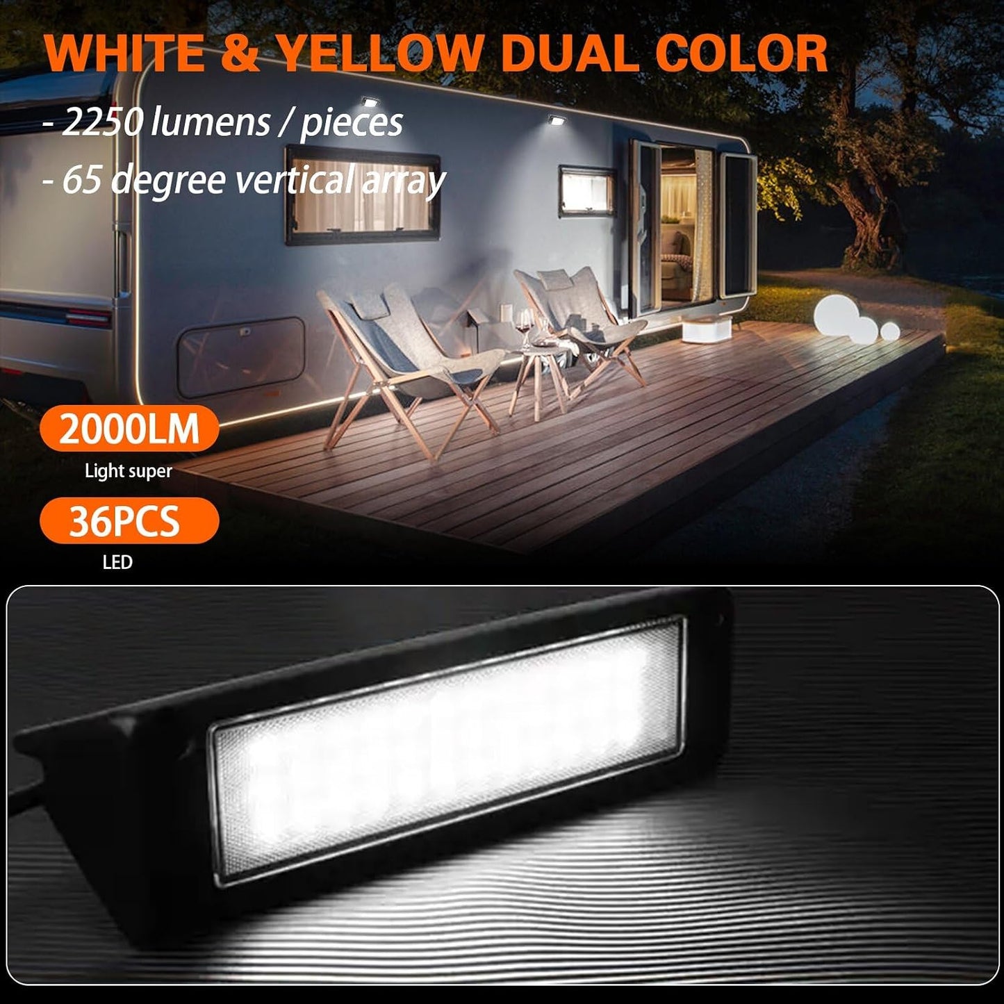 Lámpara LED inundación exterior 9" RV barco campista